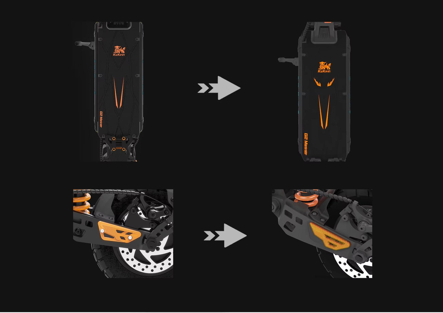 KuKirin G2Pro E-Scooter 15Ah Klappbar Offroad 600W Motor E-Scooter Roller 55KM