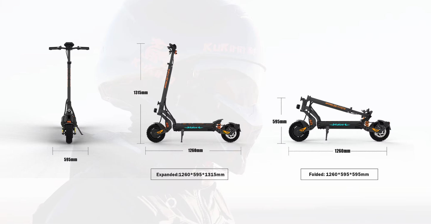 KuKirin G2Pro E-Scooter 15Ah Klappbar Offroad 600W Motor E-Scooter Roller 55KM